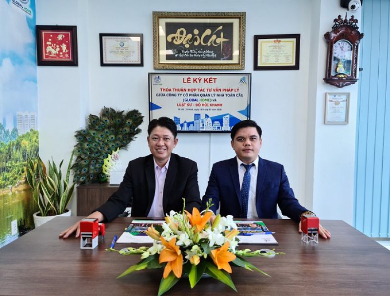 C&ocirc;ng ty Quản L&yacute; Global Home k&yacute; kết Thỏa thuận hợp t&aacute;c tư vấn ph&aacute;p l&yacute; với Luật sư Đỗ Hồi Khanh