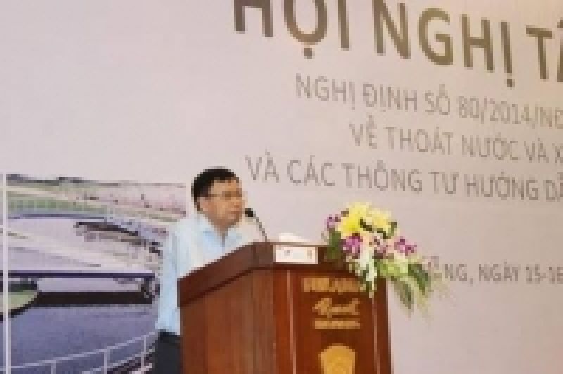 Hội nghị tập huấn Nghị định số 80/2014/NĐ-CP về tho&aacute;t nước v&agrave; xử l&yacute; nước thải